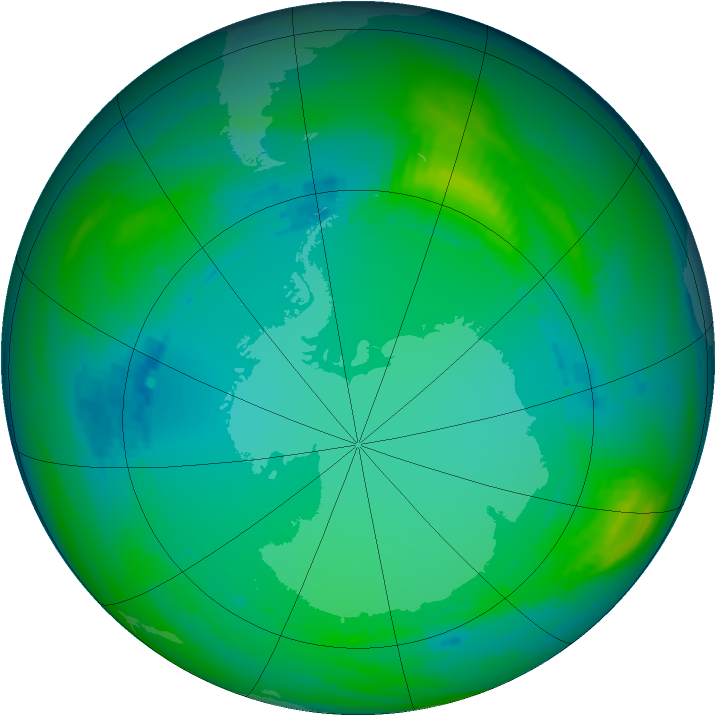 Ozone Map 1986-07-21